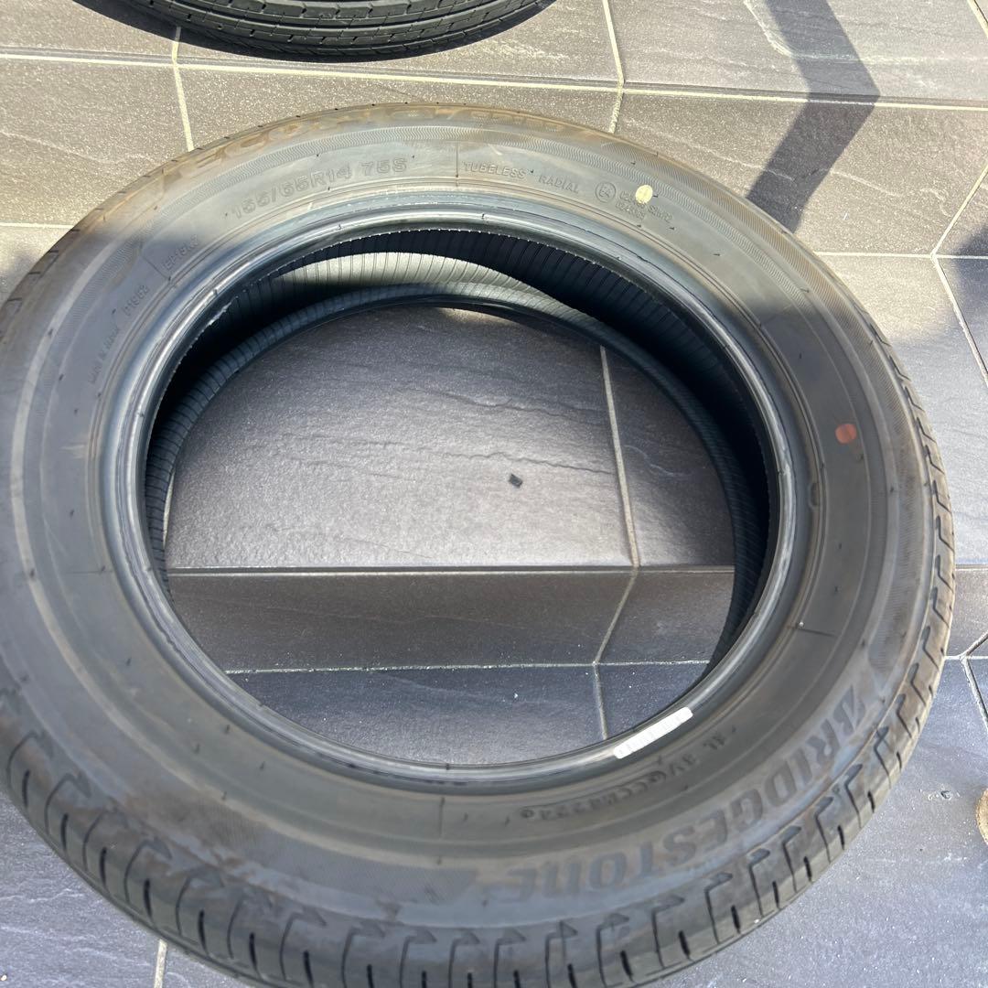 【約3000キロ】155/65R14 ブリヂストン　エコピア　EP150