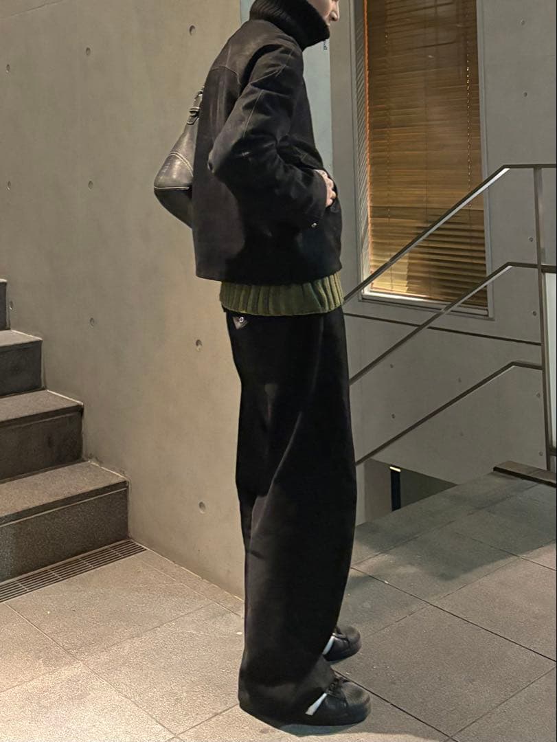 【OMAR AFRIDI】25AW PILOT BLOUSON BLACK 46