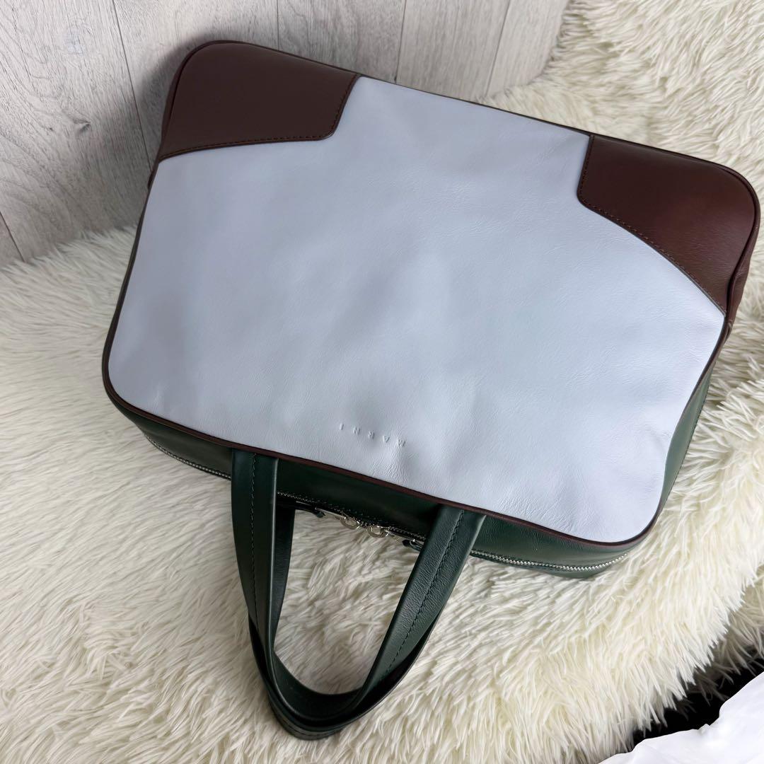 定価231000円♡希少♡カーフレザー♡MARNI マルニ ロゴ ボストンバッグ