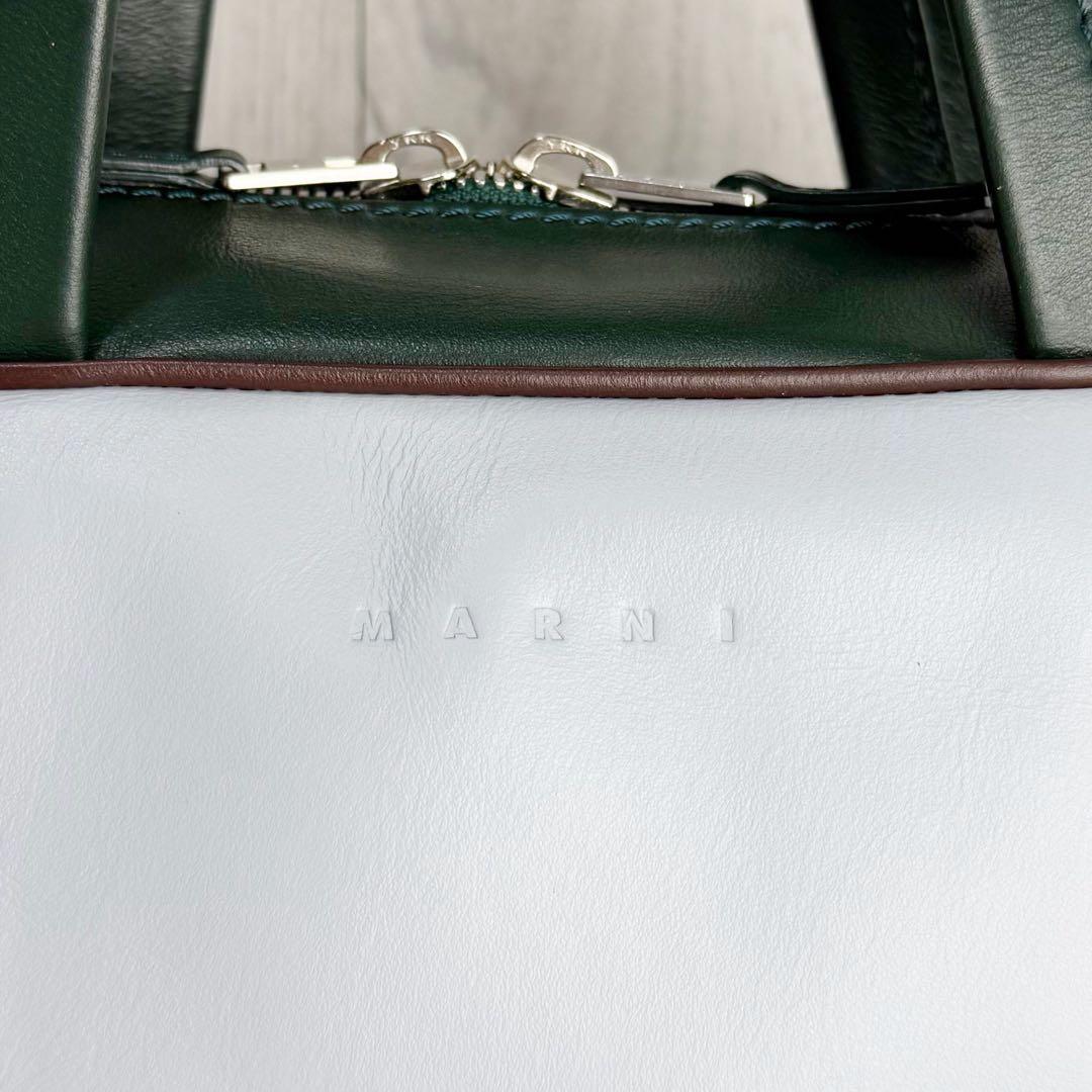 定価231000円♡希少♡カーフレザー♡MARNI マルニ ロゴ ボストンバッグ