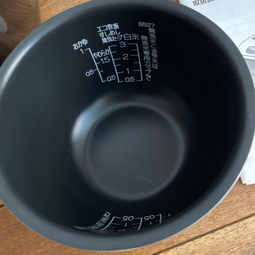 象印 炊飯器 3合炊き NP-RY05 圧力IH式 極め炊き プラチナ厚釜