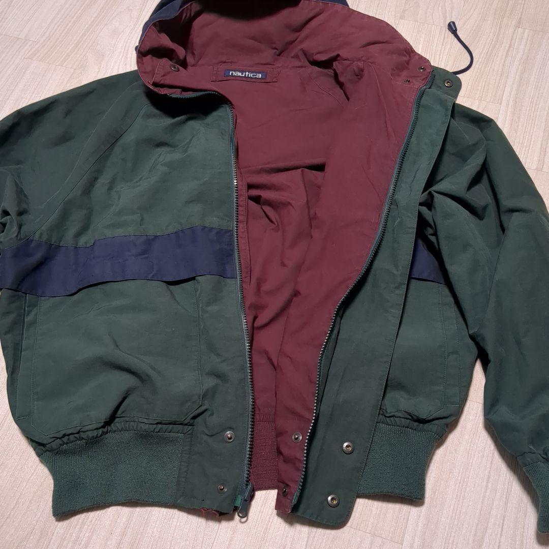 ゆーつー nautica リバーシブルジャケット M フード収納可能