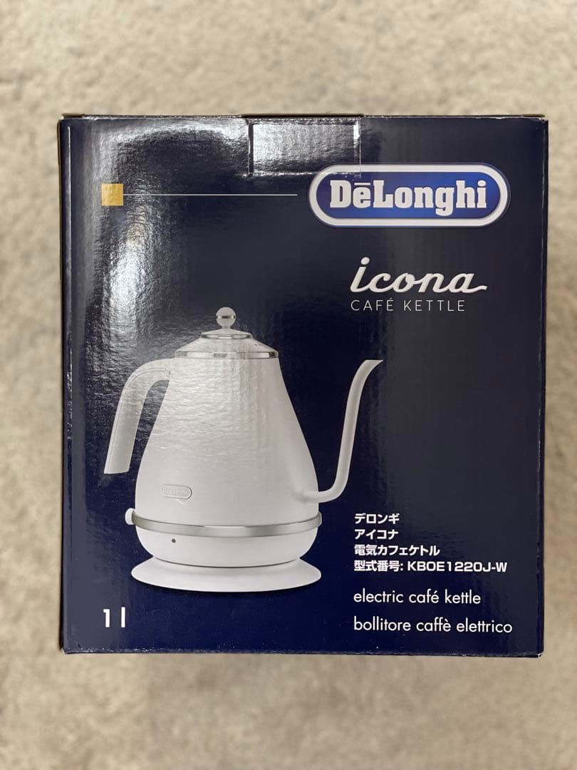 DeLonghi Icona 電気ケトル KBOE1220J-W