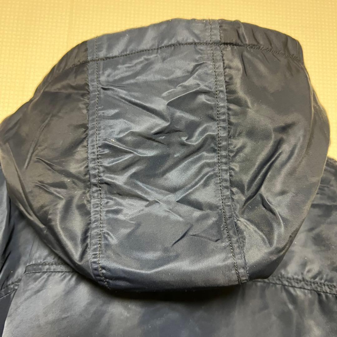 ALPHA INDUSTRIES フーデッド リブジャケット ネイビー 3L