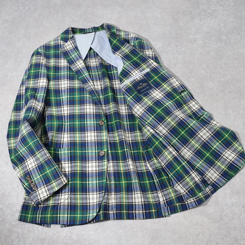 ブルックスブラザーズ REGENT FIT マドラスチェック サマージャケット