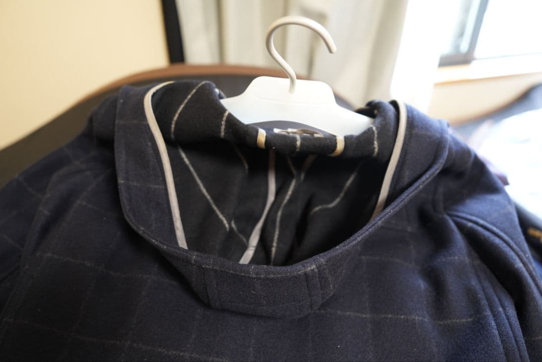 Paul Smith ネイビー チェック ダッフルコート M