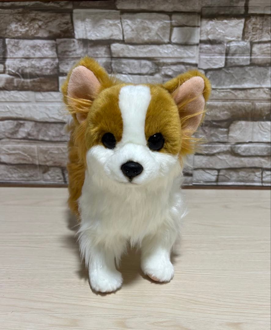 チワワ　ぬいぐるみJohnny's Factory 犬 茶色と白 約30cm