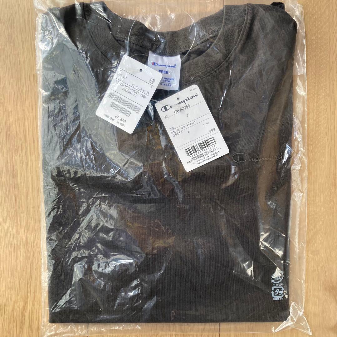 新品 Champion 別注 フリル袖トップス フリークスストア 半袖 ブラック