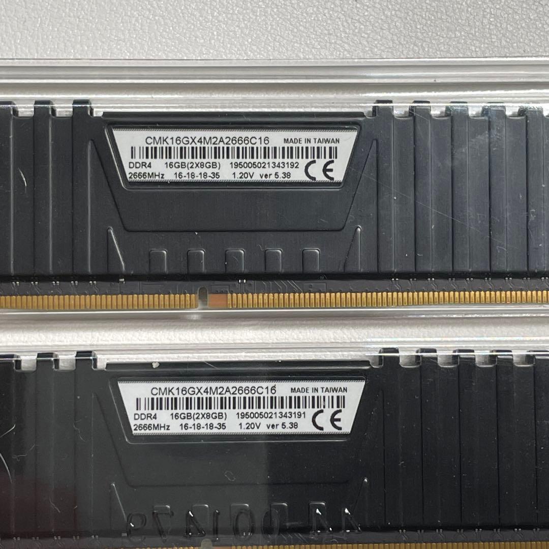 DDR4 16GB (2x8GB) Corsair ２個セット(8GB×4枚)