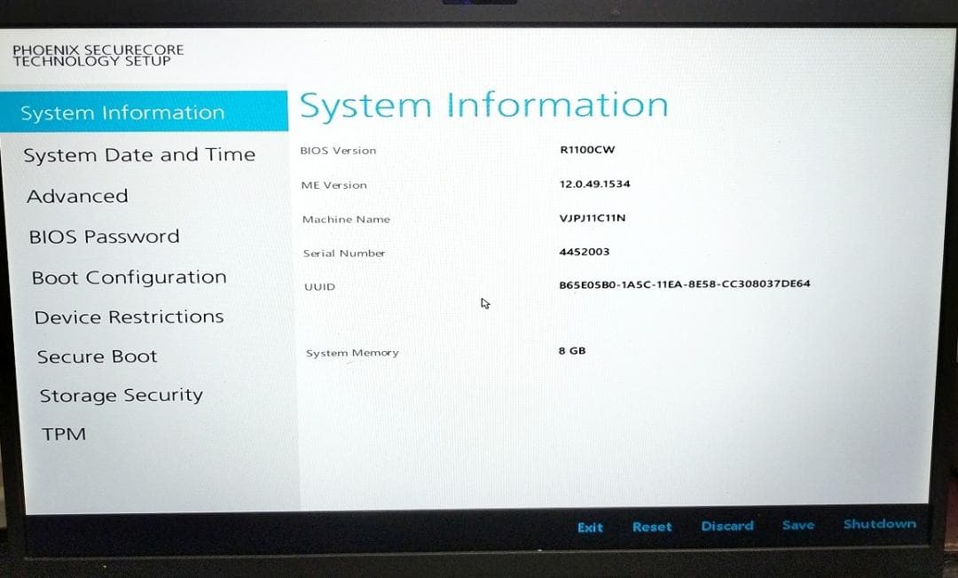 不具合ジャンク品 VAIO VJPJ111C11N I5 8250U 8GB