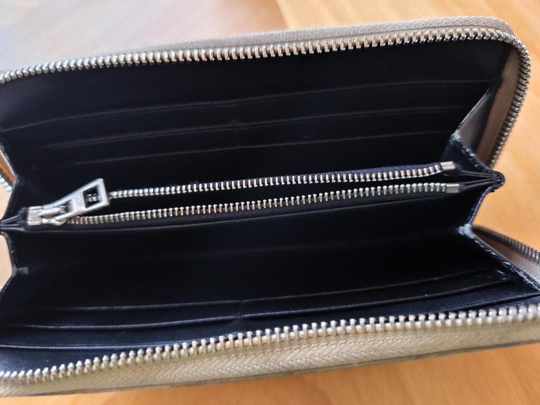 LOEWE ロエベ リネン ジップウォレット 長財布 ラウンドファスナー