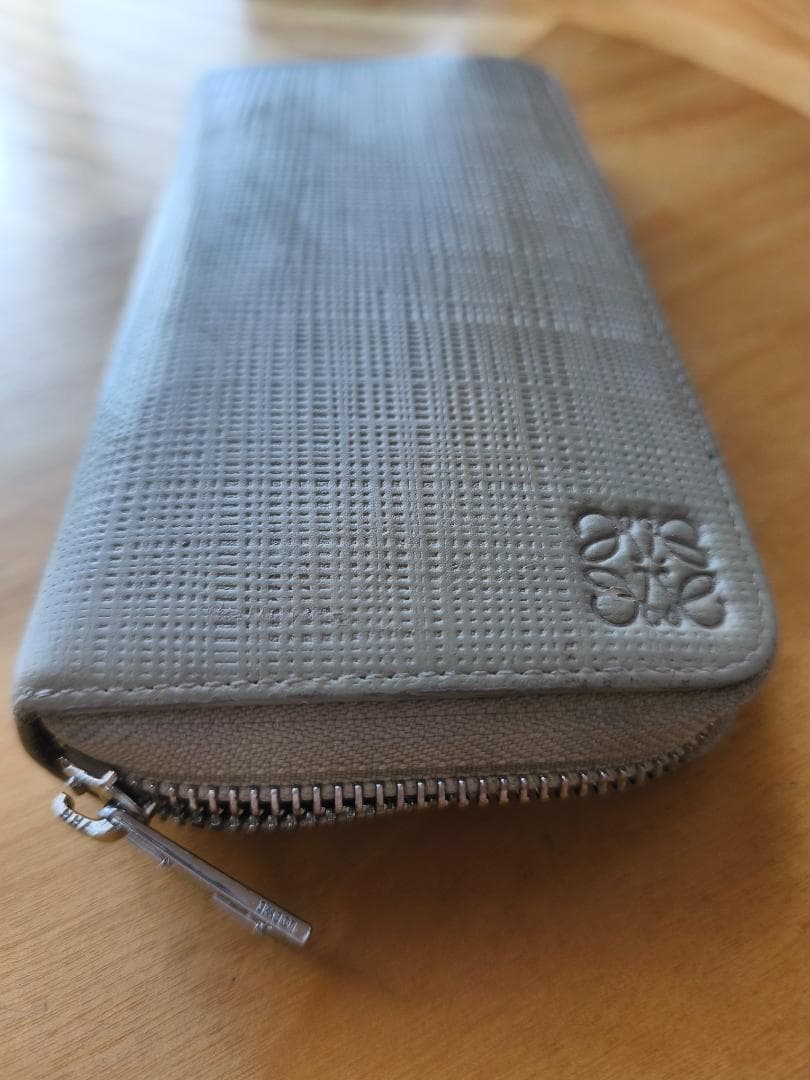 LOEWE ロエベ リネン ジップウォレット 長財布 ラウンドファスナー