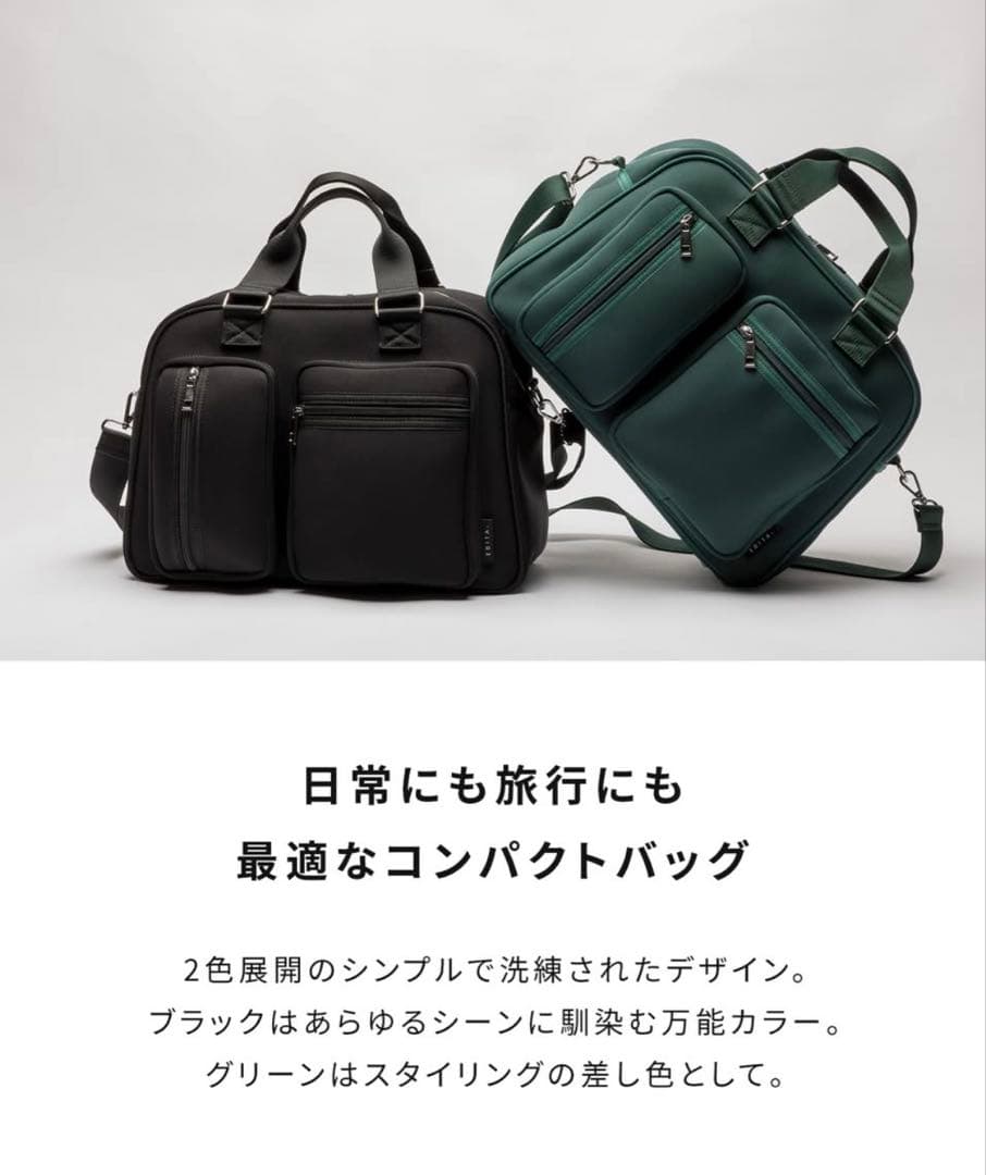 EDITA. エディータ　コンパクトボストン（ブラック）