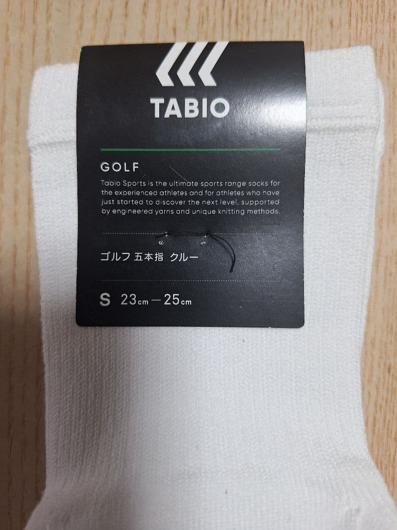 新品未使用Tabioゴルフ用5本指クルー3点セット23～25㎝
