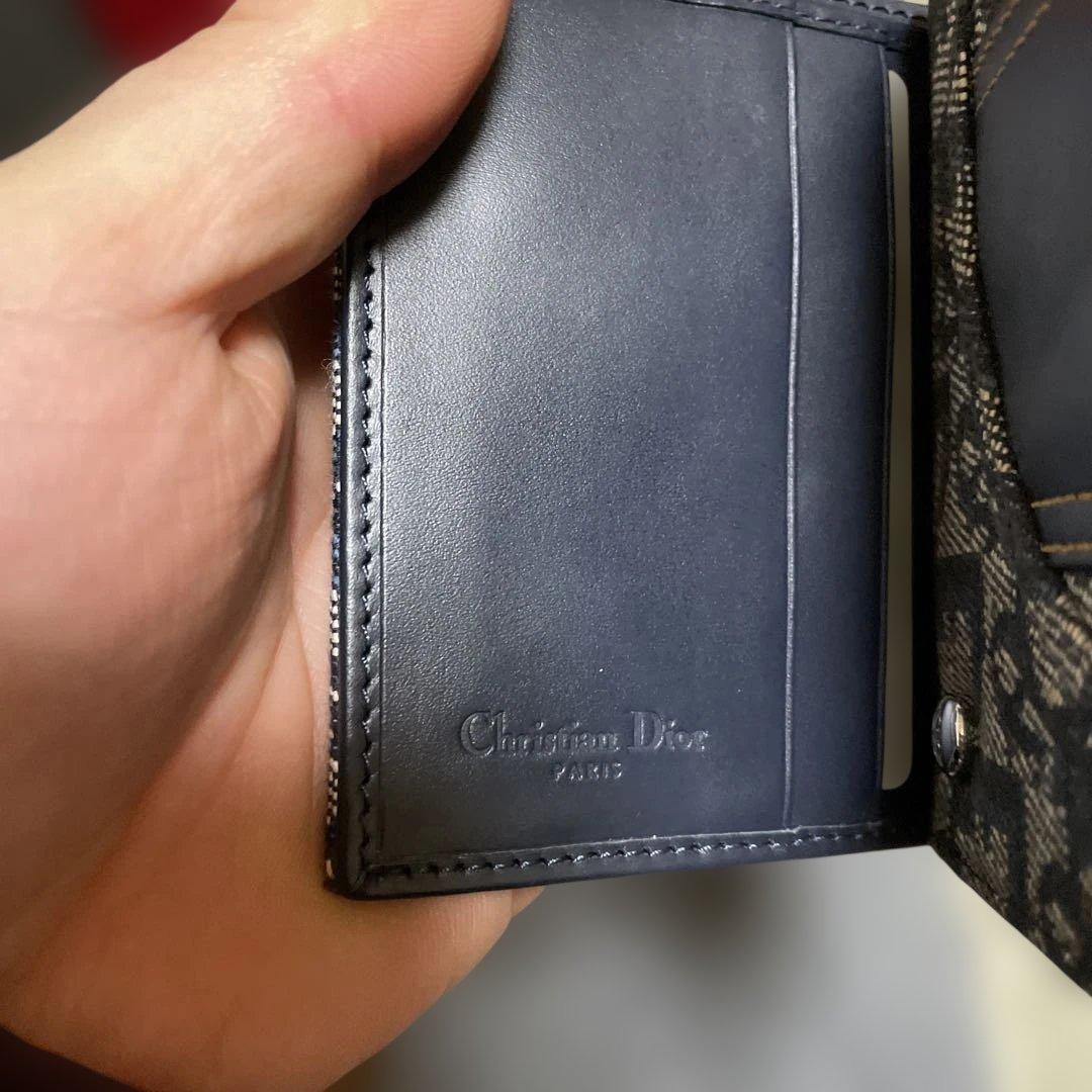 Christian Dior デニムパターン 二つ折り財布