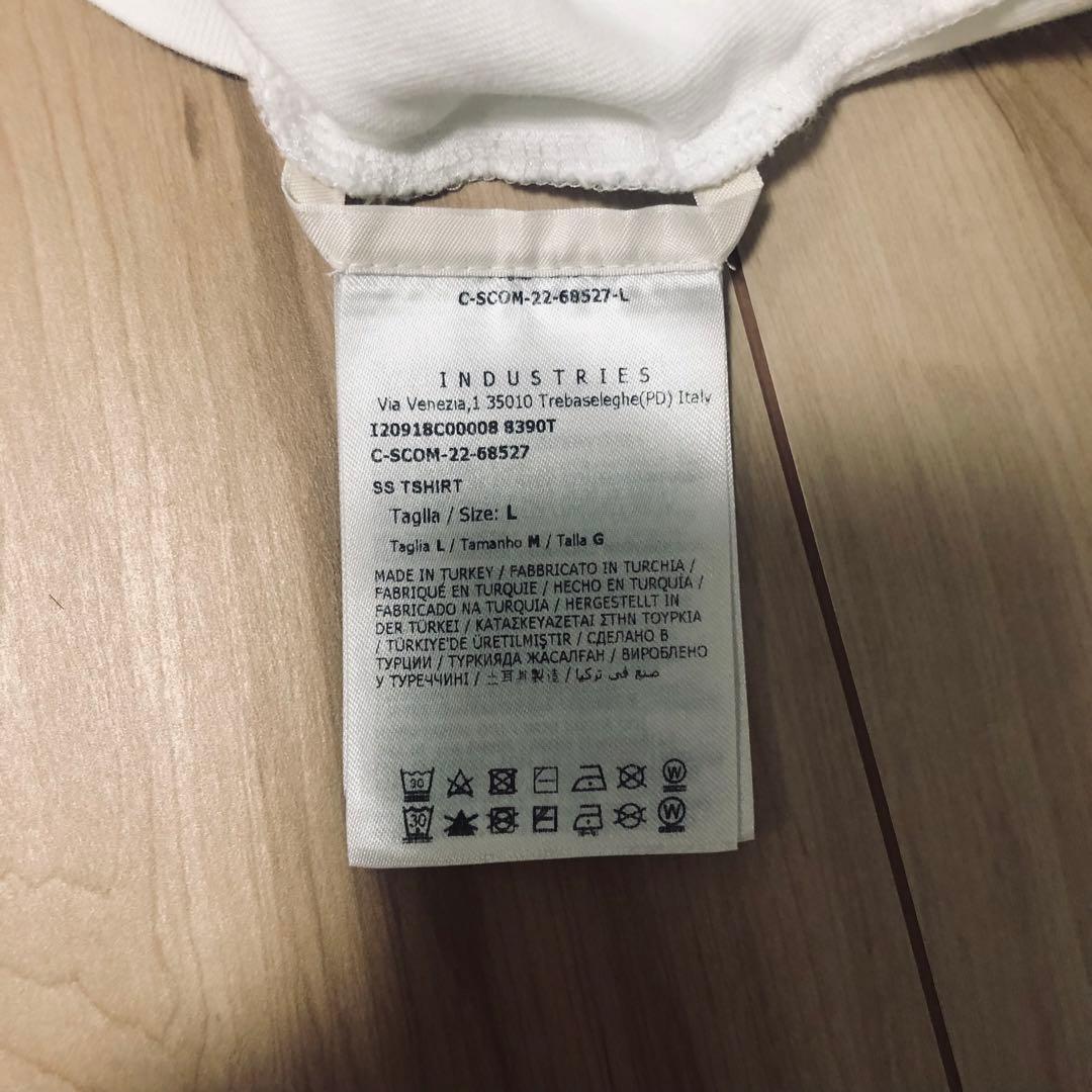 MONCLER ホワイト ロゴ Tシャツ