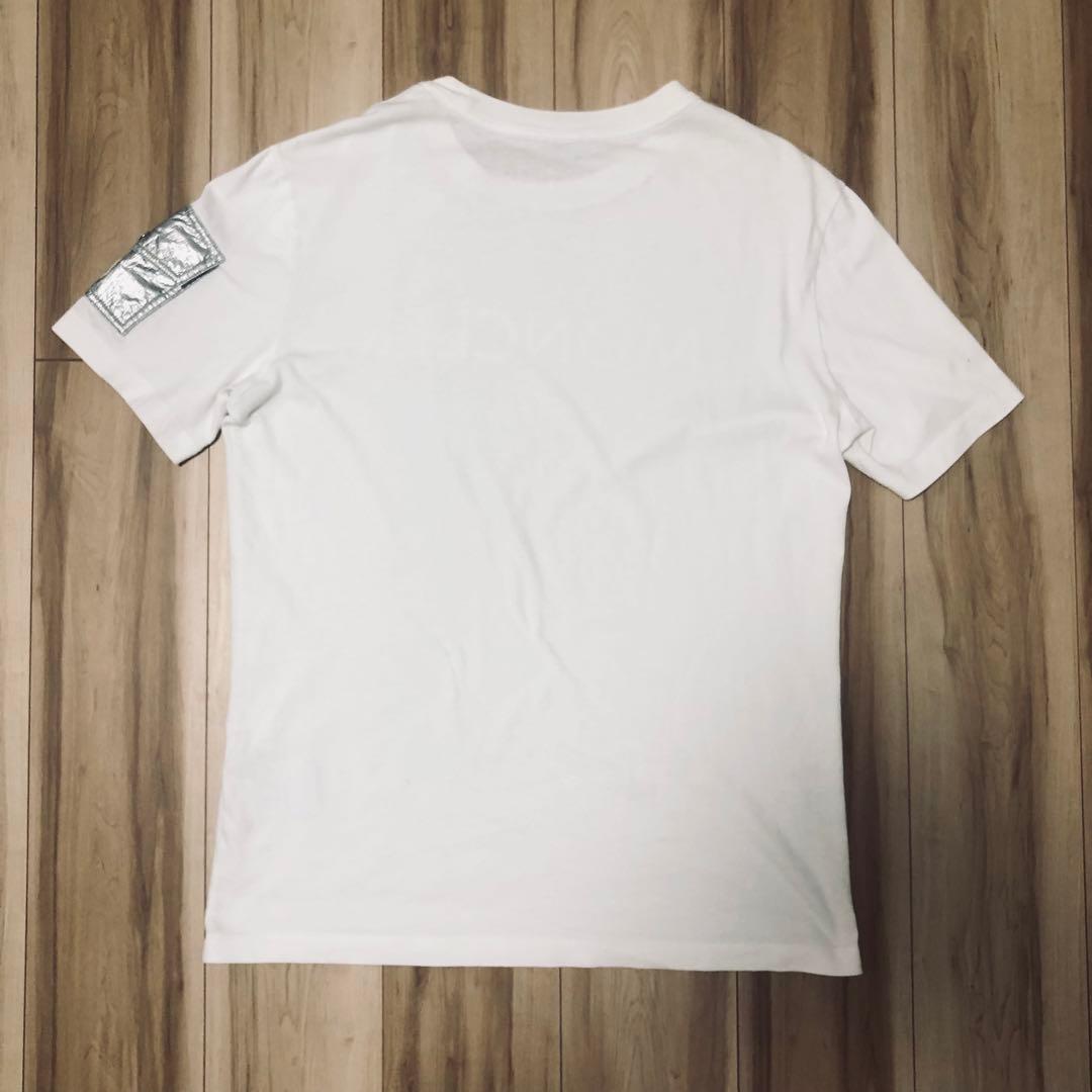 MONCLER ホワイト ロゴ Tシャツ