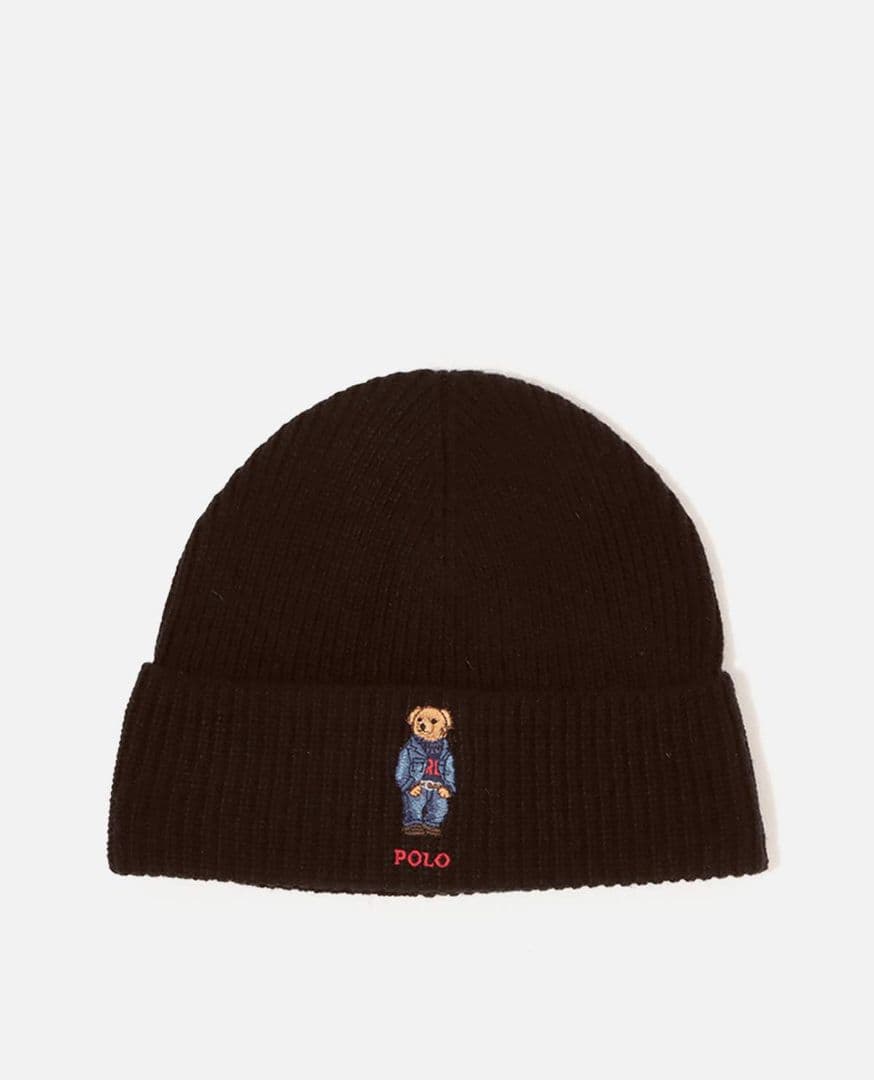 Polo Ralph Lauren ソリッド デニム ベア ビーニーベア刺繍新品