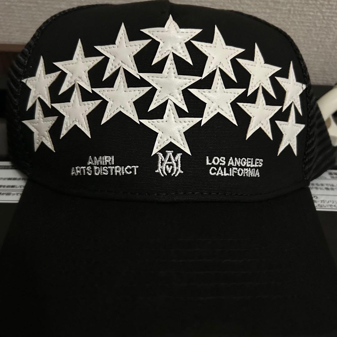 AMIRI アミリSTAR TRUCKER HAT キャップ スターブラック帽子
