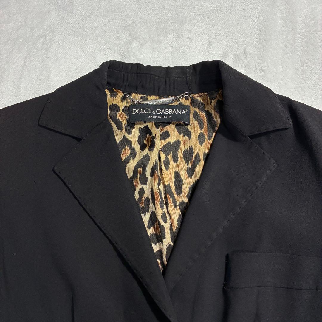 美品✨DOLCE&GABBANA ストレッチ ジャケット レオパード Y2K