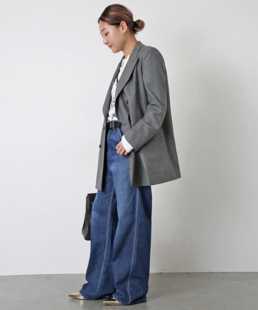 【定価9.8万円】Deuxieme Classeテーラードジャケット グレー