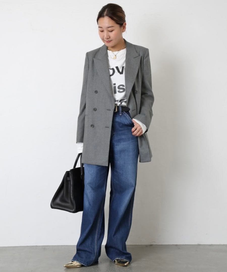 【定価9.8万円】Deuxieme Classeテーラードジャケット グレー