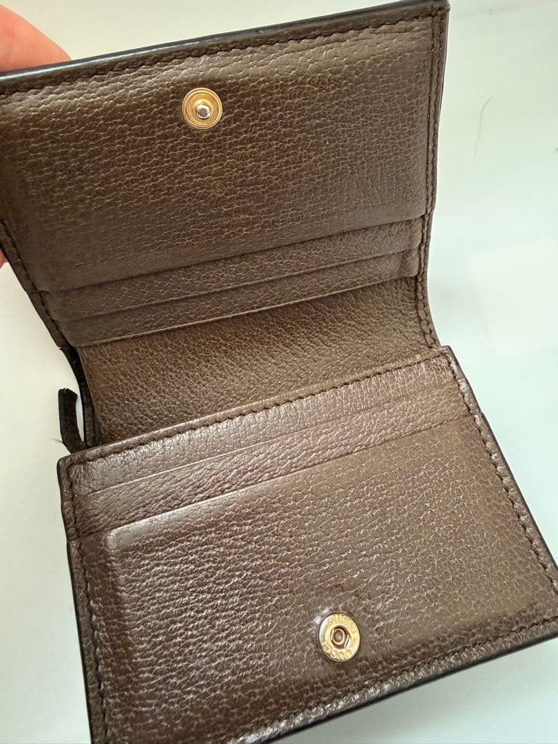 GUCCI GGキャンバス 二つ折り財布