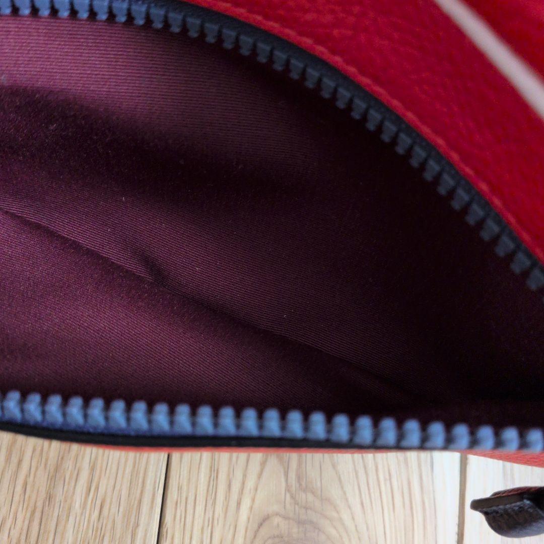 あ*み様 COACH ミッキーマウス ボディバッグ レッド
