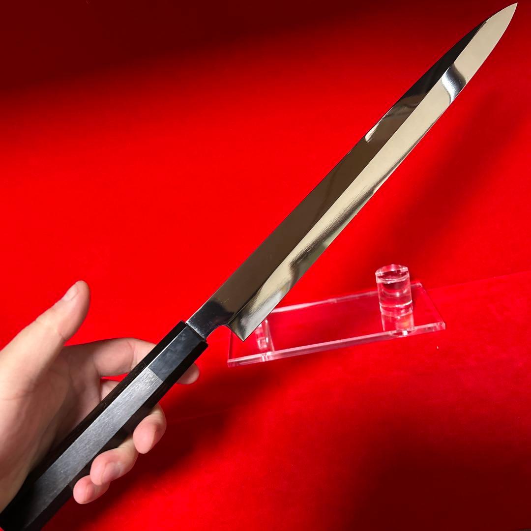 包丁　フグ引　尺　鏡面仕上げ　切味抜群　本職用　箱付　未使用品