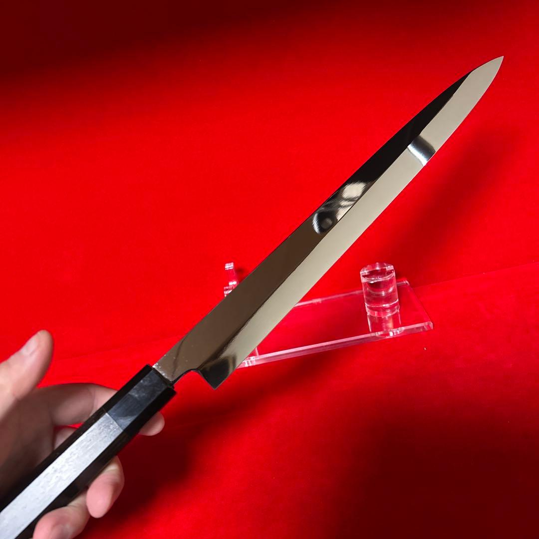 包丁　フグ引　尺　鏡面仕上げ　切味抜群　本職用　箱付　未使用品