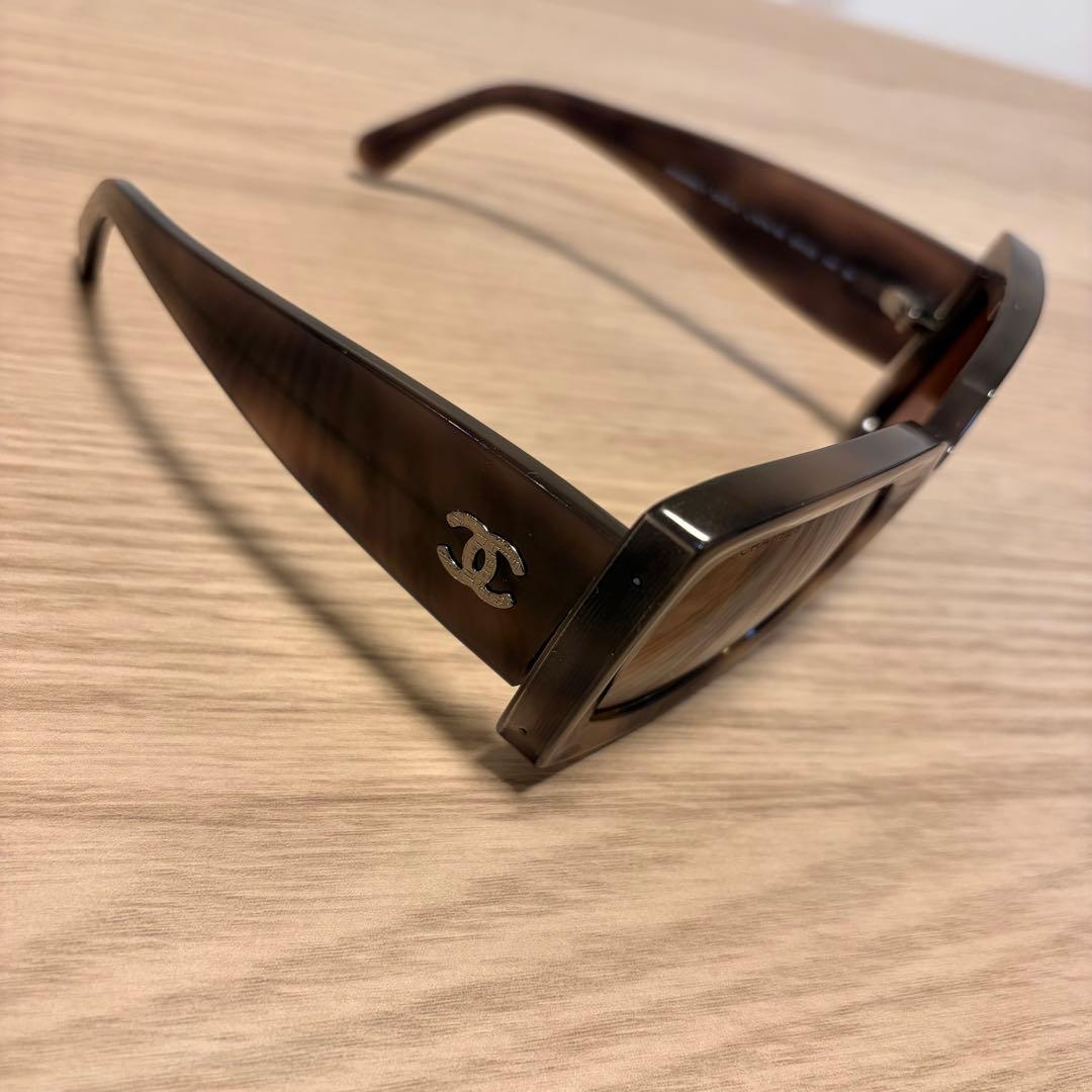 CHANEL サングラス ツイードロゴ べっ甲