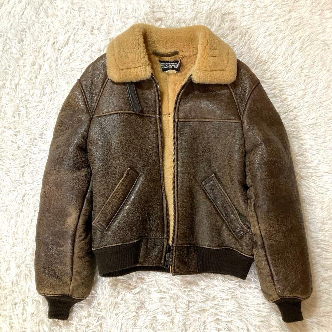 【SCHOTT】 B-6 ムートン フライトジャケット 羊革　サイズ40