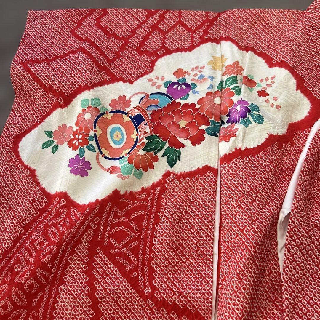 花柄刺繍 お宮参り用着物