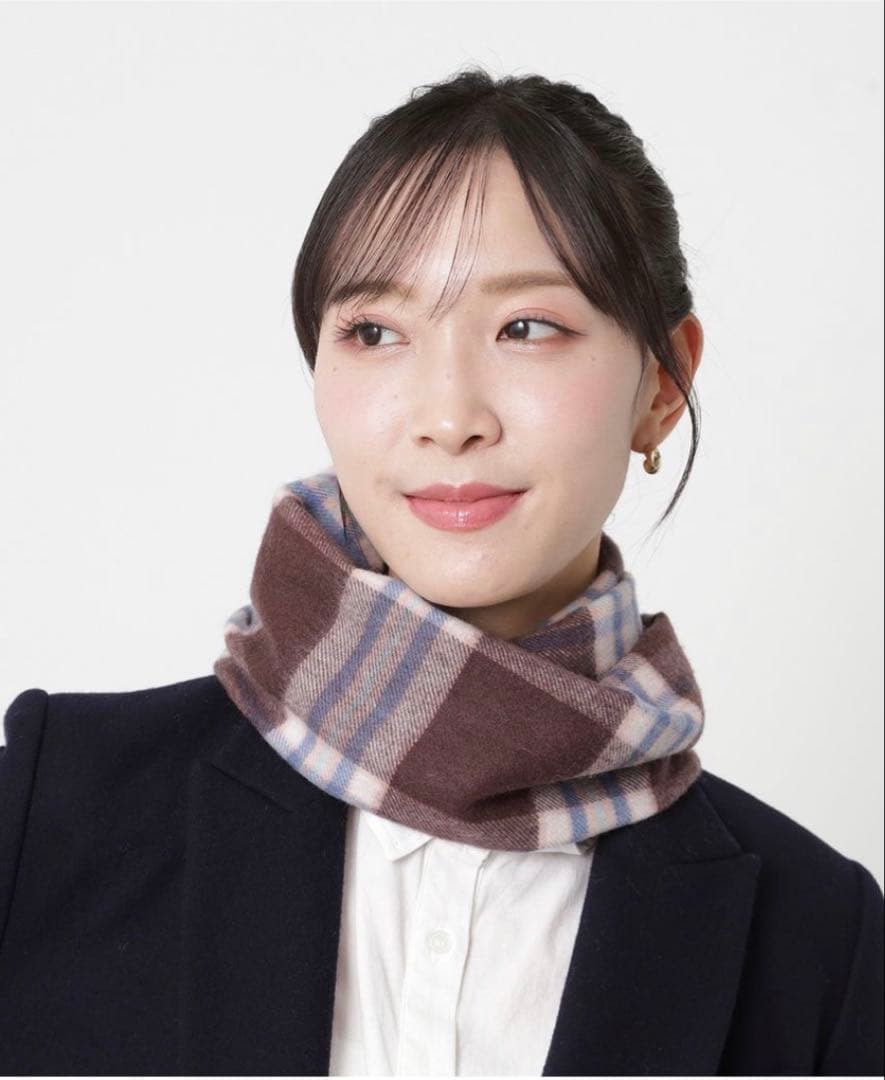 【新品未使用】マッキントッシュフィロソフィークラシカルチェック カシミヤ100％