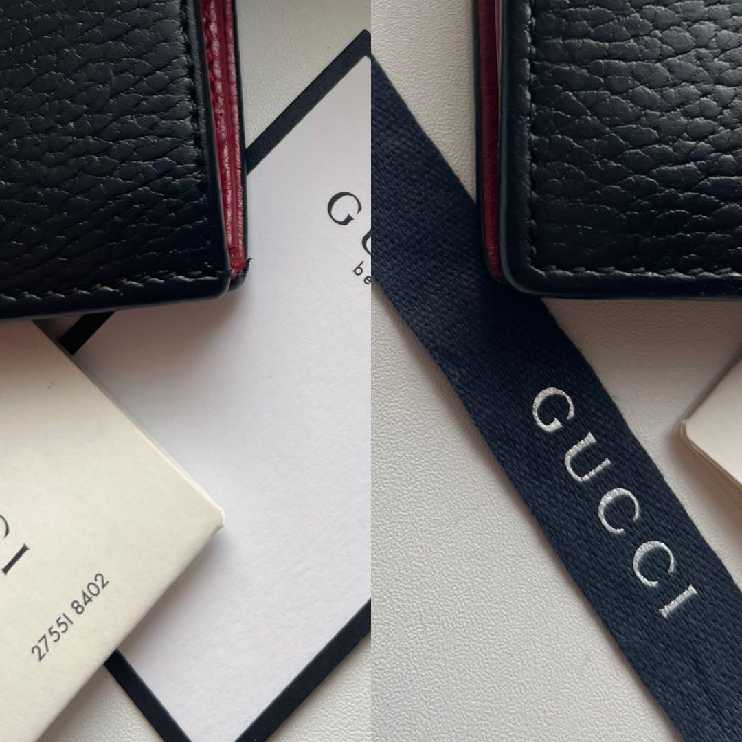 241 極上美品 GUCCI グッチ マーモント 2つ折り財布