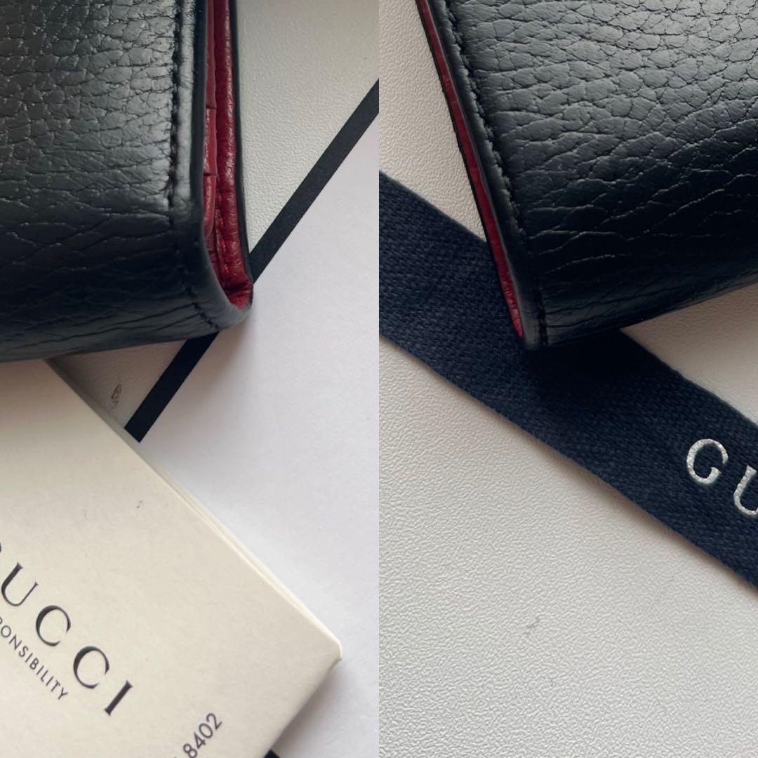 241 極上美品 GUCCI グッチ マーモント 2つ折り財布