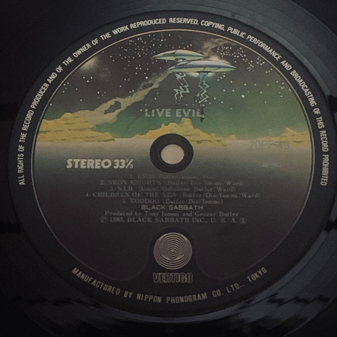 日本盤レコード ブラックサバス『LIVE EVIL』