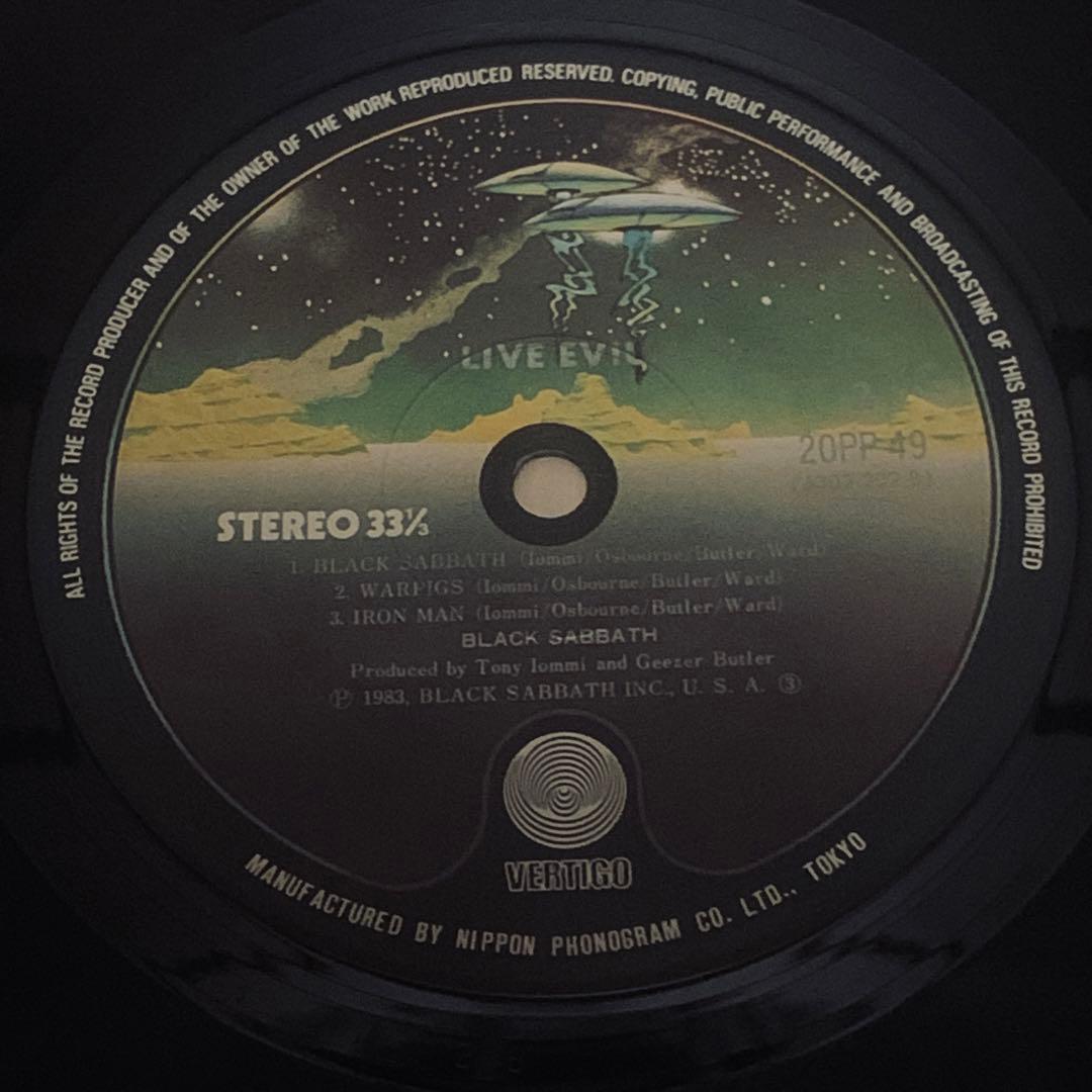 日本盤レコード ブラックサバス『LIVE EVIL』