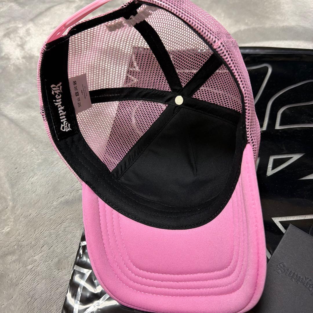 Supplier メッシュ キャップ CAP ピンク クロス