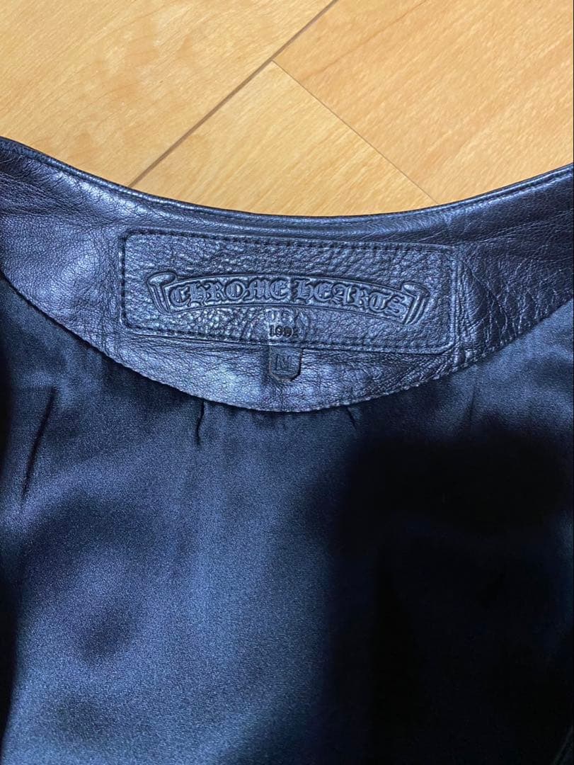 [正規品]CHROME HEARTS クロムハーツ キルティングレザーベスト