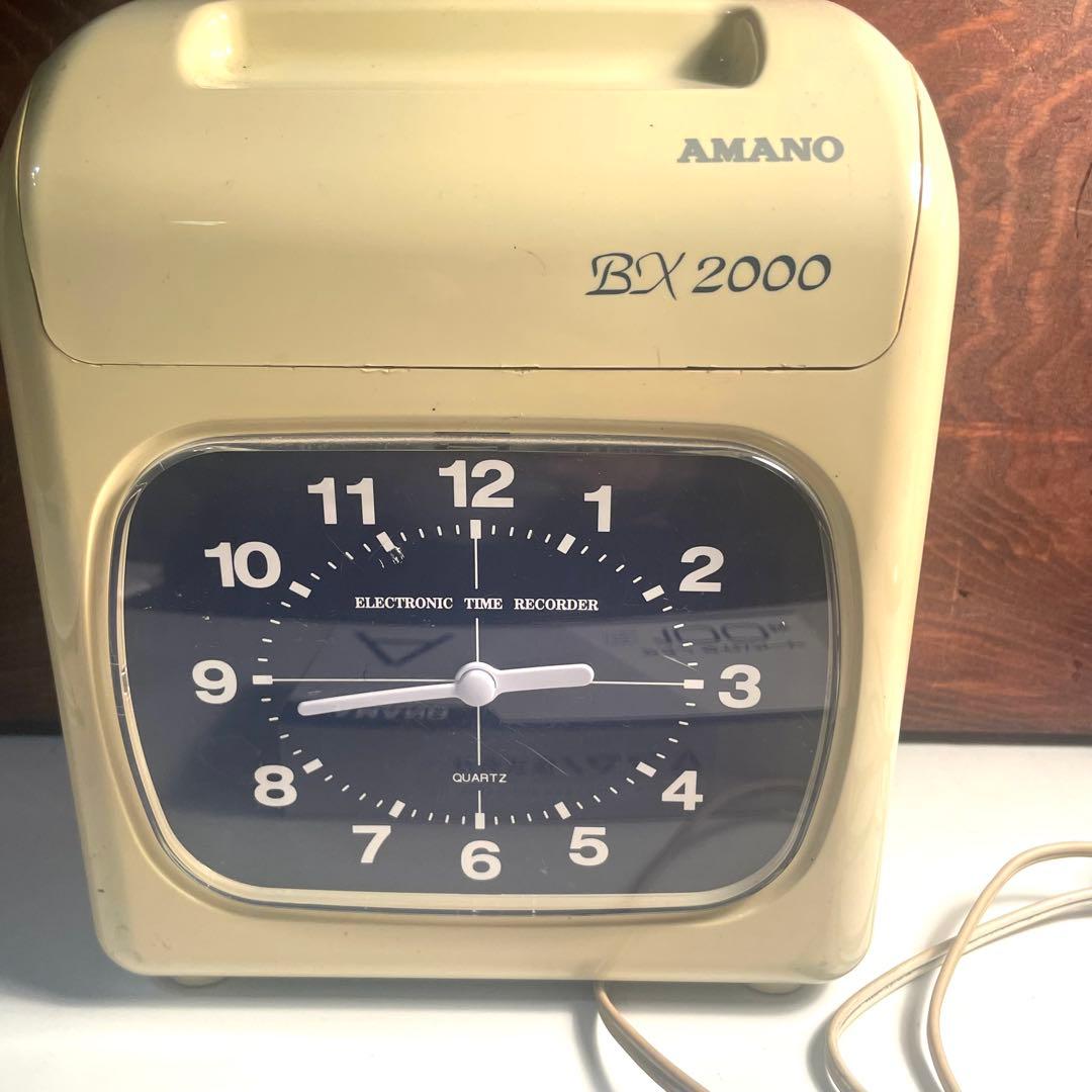 AMANO アマノ タイムレコーダー BX-2000 タイムカード【新品】付き