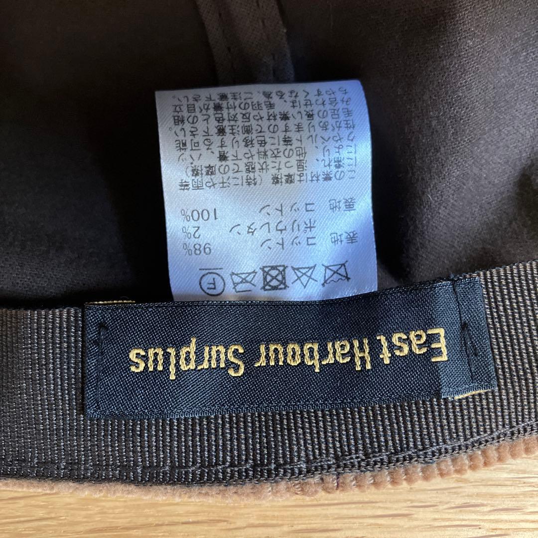 帽子 EAST HARBOUR SURPLUS Corduroy Cap