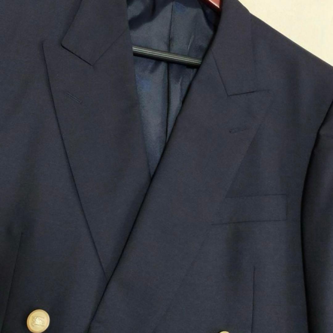 BURBERRY LONDON　BB5　ダブルブレスト紺ブレザー