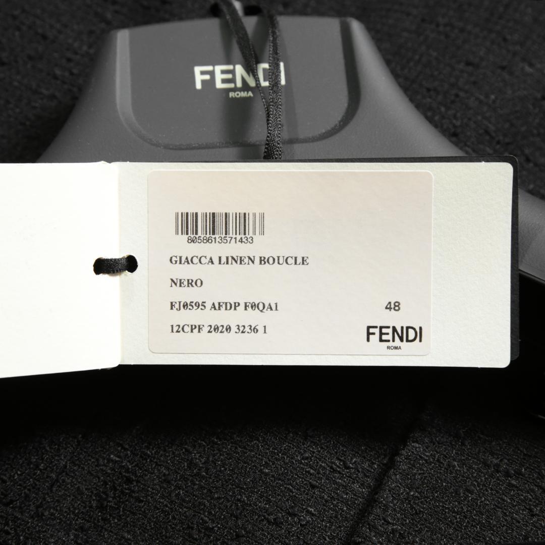 FENDI フェンディ リネン ブークレ ジャケット ブレザー