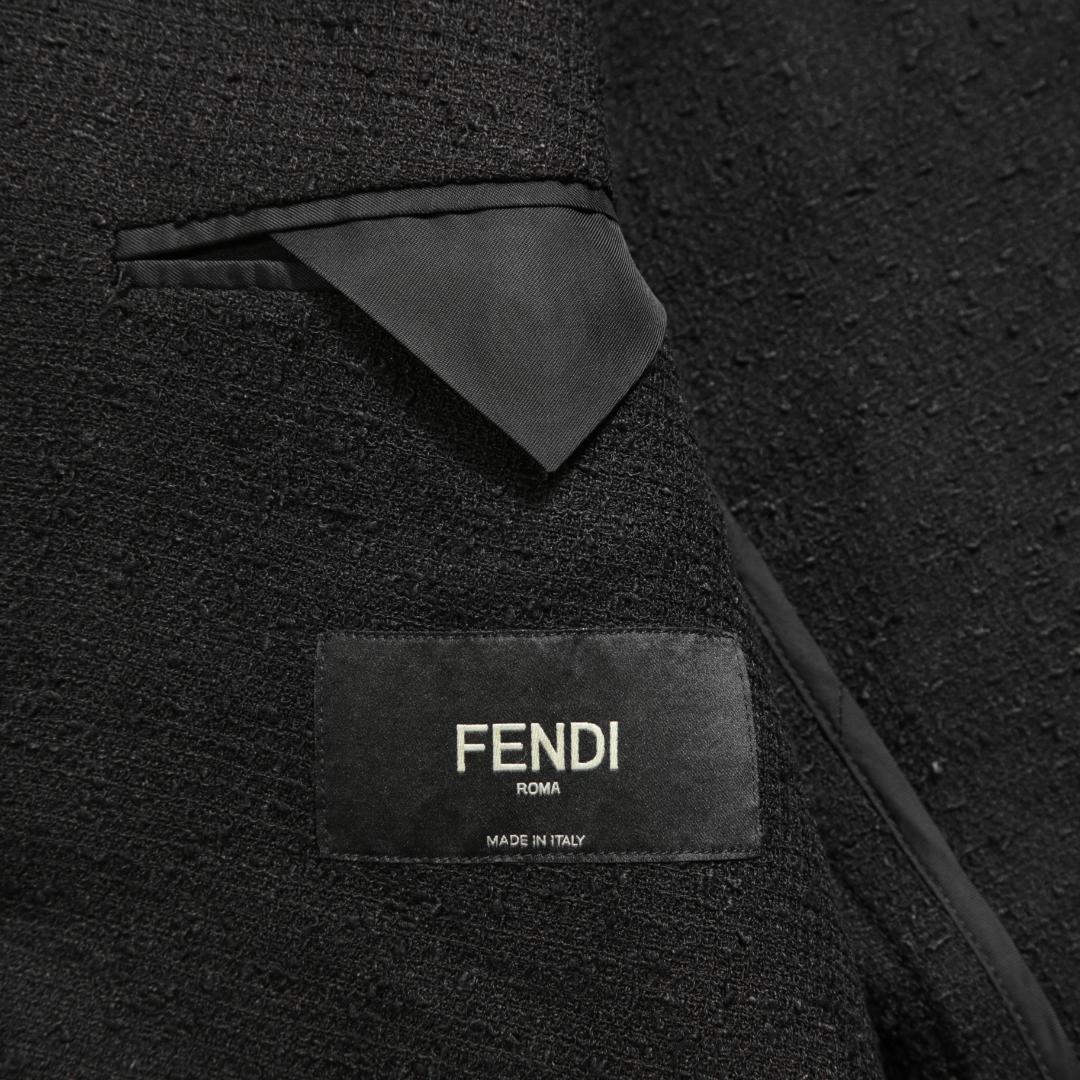 FENDI フェンディ リネン ブークレ ジャケット ブレザー