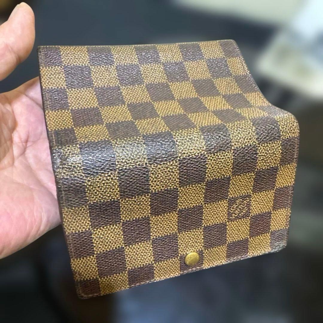 11☆良品☆ダミエ ♪Ｌ字型ファスナー財布