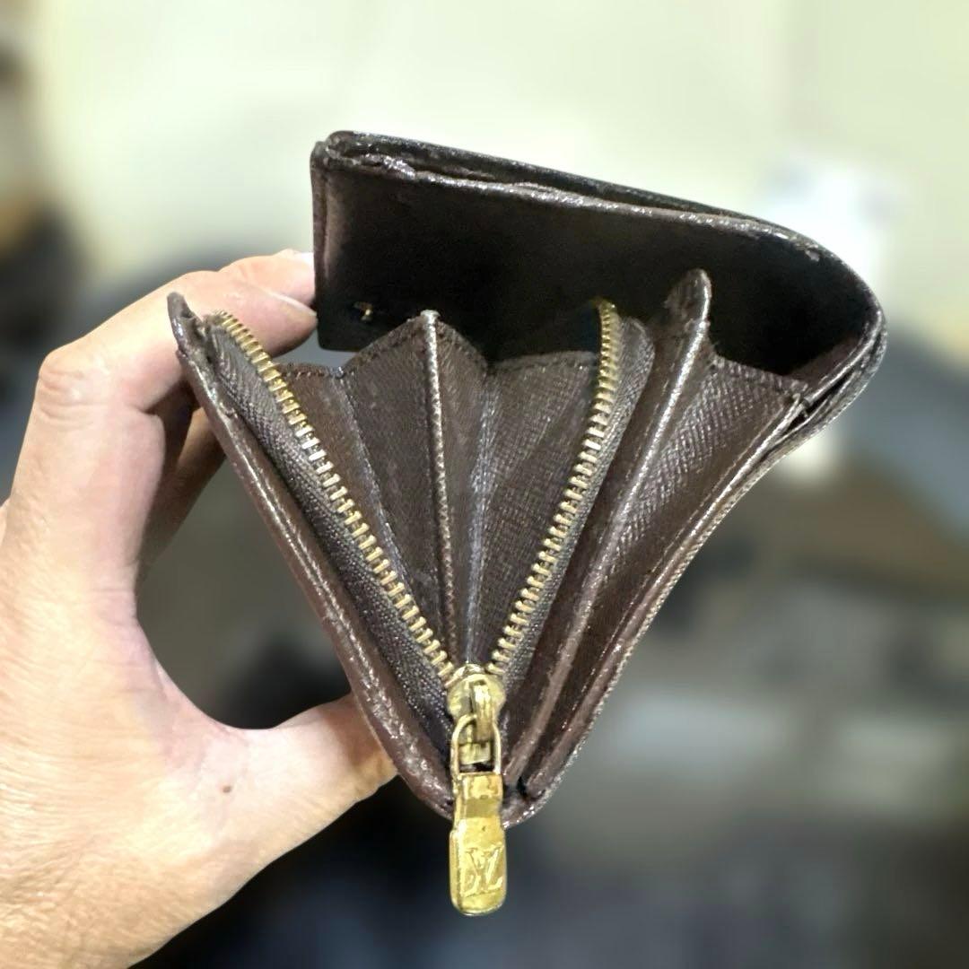 11☆良品☆ダミエ ♪Ｌ字型ファスナー財布