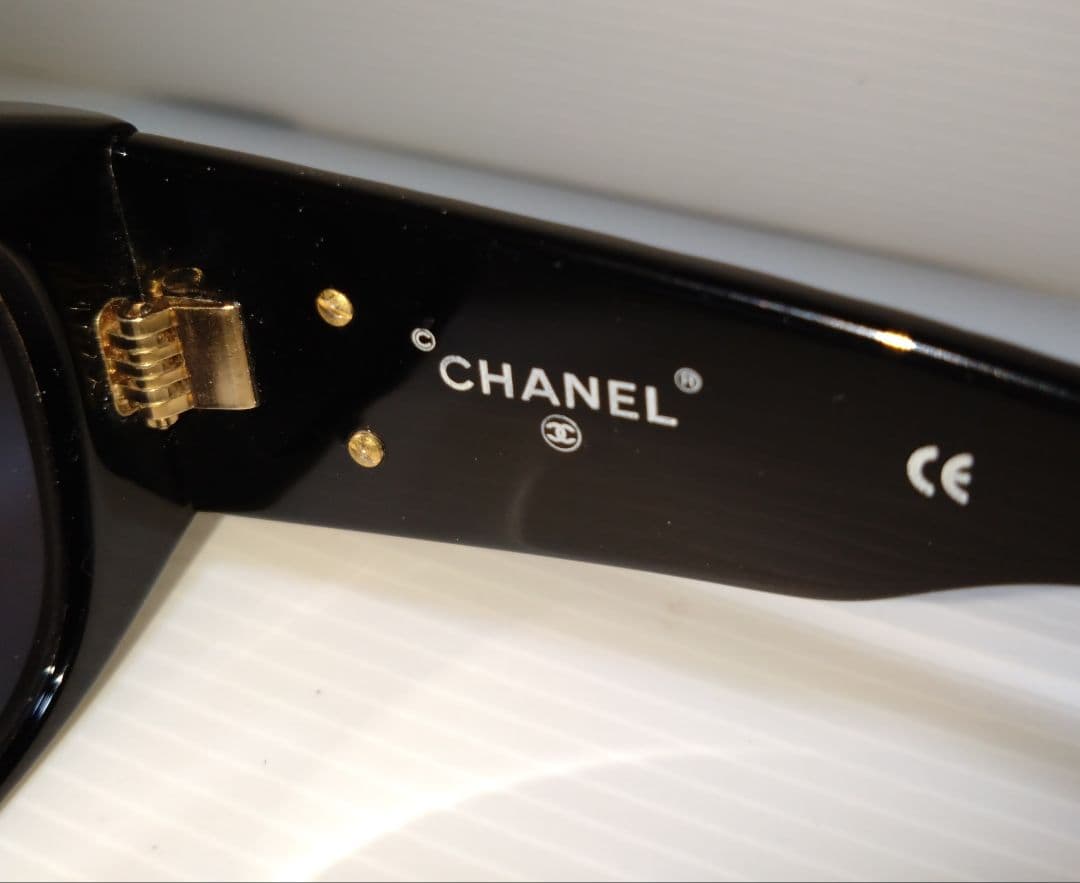 CHANEL サングラス マトラッセ ココマーク ゴールド ブラック