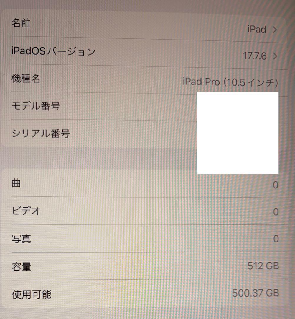 iPad本体 iPad Pro 10.5 512GB Wi-Fi Apple Pencil