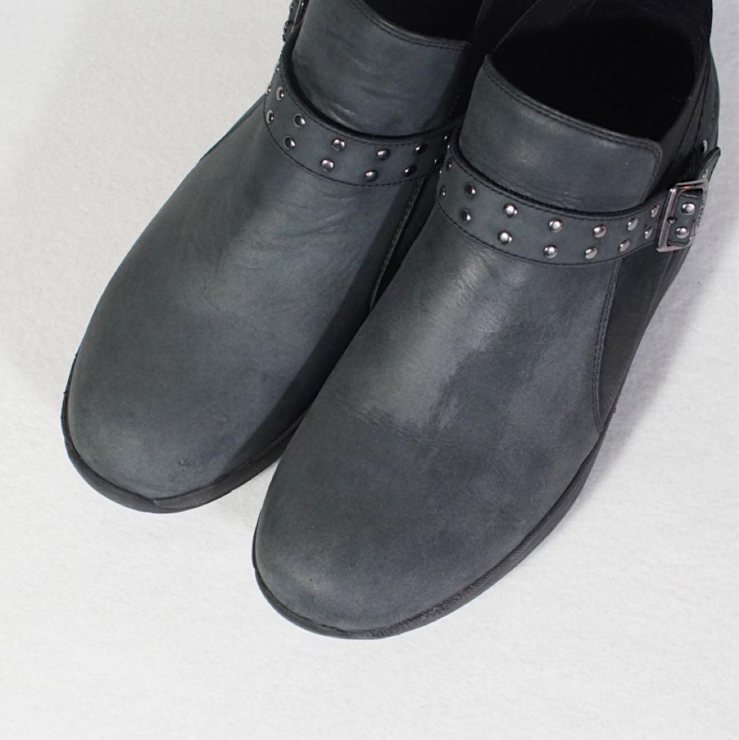 vibram《MBT》サイドゴアシューズ(40)黒 厚底 本革 エクササイズ